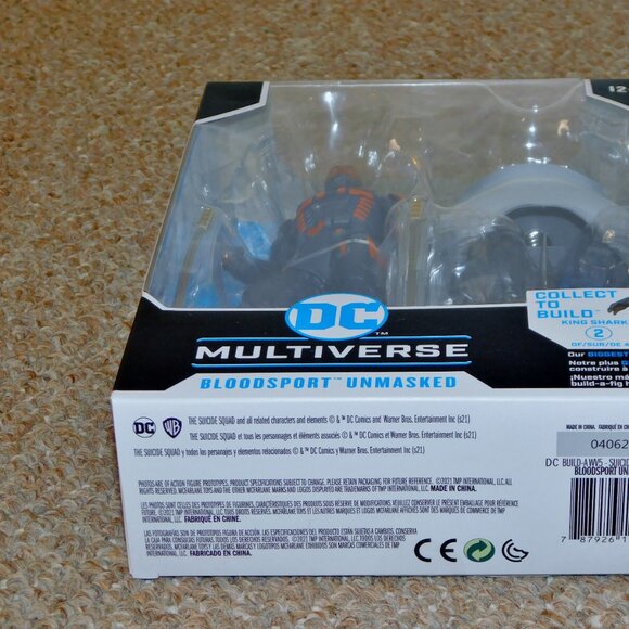 2021 McFarlane DC Multiverse 7" Suicide Squad Bloodsport Unmasked Figure MIB New - Picture 7 of 11